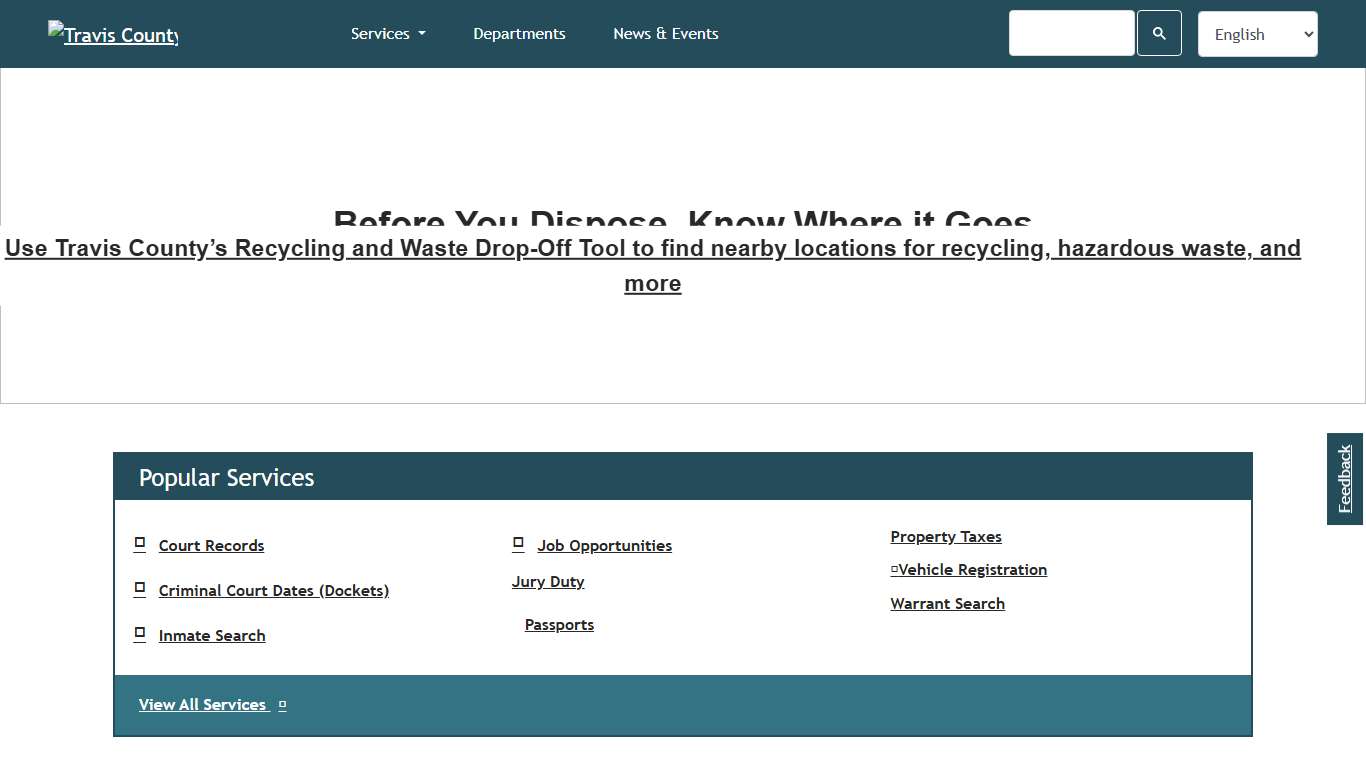 Travis County Homepage